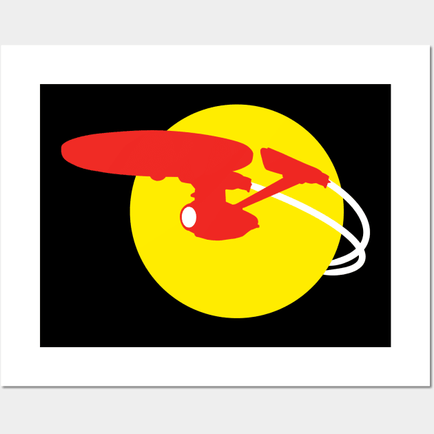 Enterprise – Yellow Planet Wall Art by andrew_kelly_uk@yahoo.co.uk